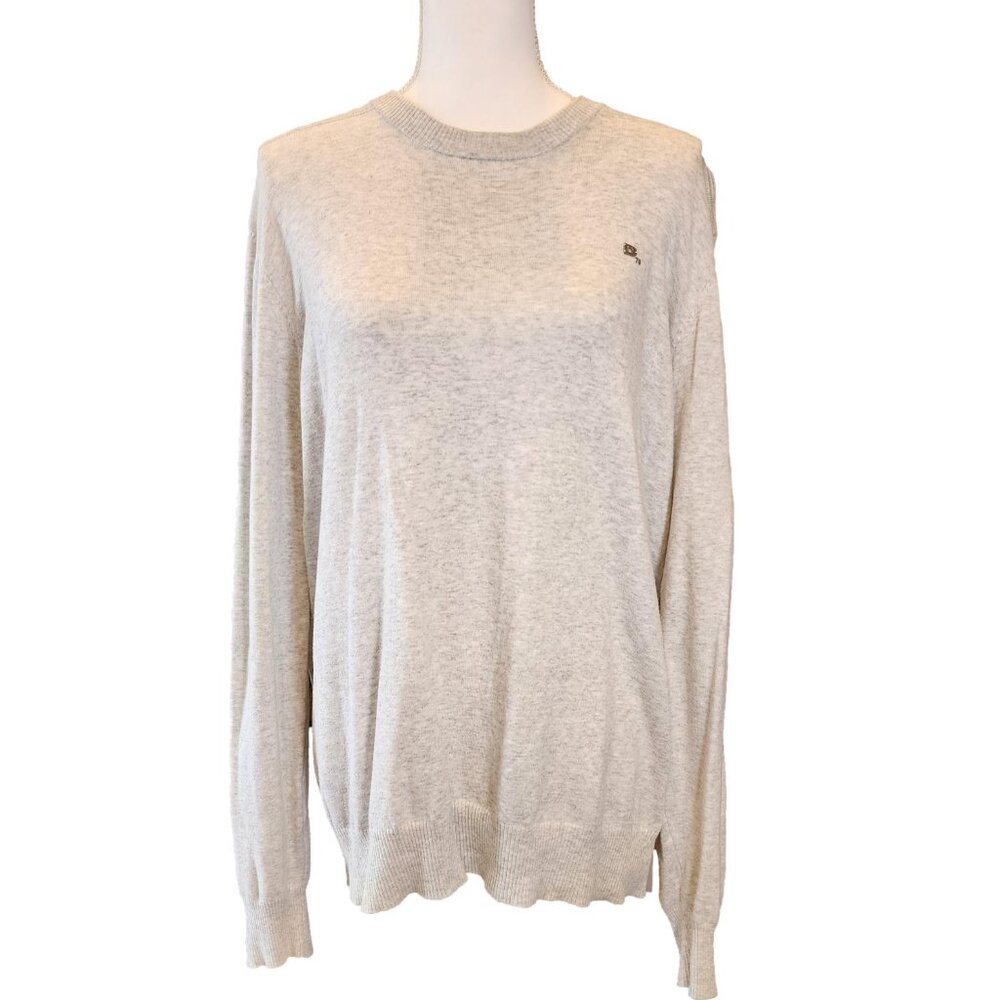 Men's Diesel Light Grey Knit Sweater - Size Large